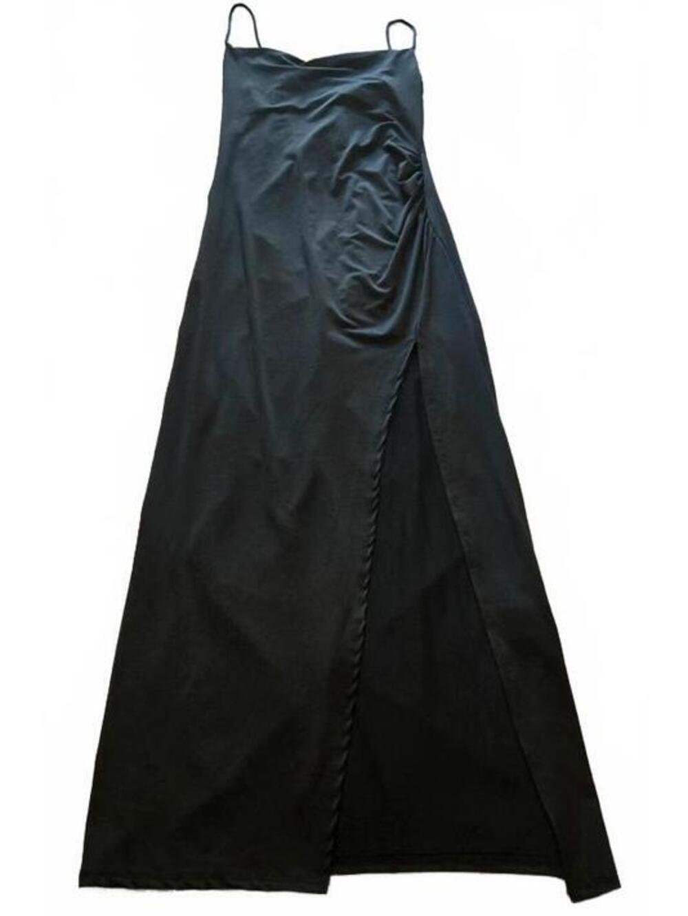 Vibe Sportswear Black Maxi Dress